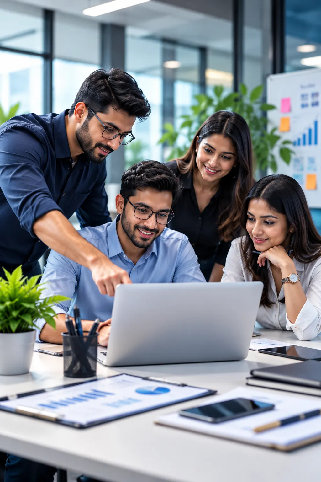 The Zedoft team planning a client project